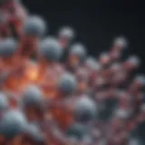 Representation of histone proteins and their structure in chromatin.