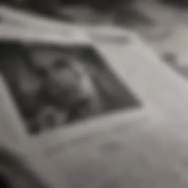 Highlighting Research Through Effective Journalism A close-up of a newspaper article focused on scientific research