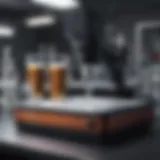 Spectrometer in a laboratory setting analyzing DNA samples