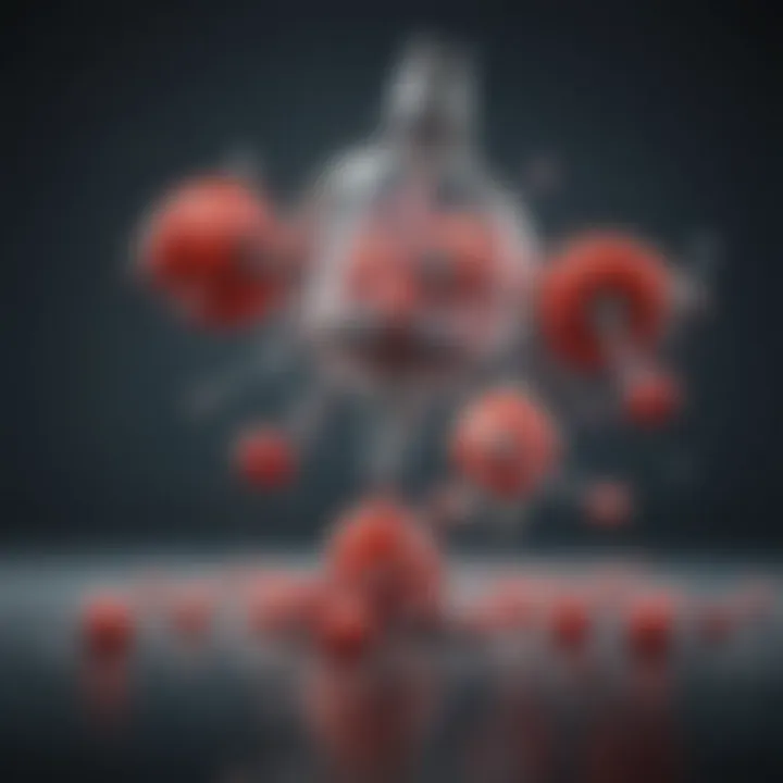 Diagram showing the mechanism of action of antibiotics
