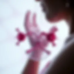 Conceptual representation of hormonal shifts during menopause