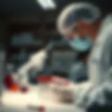 Blood sample analysis in a laboratory setting