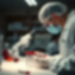 Blood sample analysis in a laboratory setting