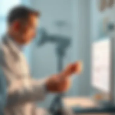 A doctor discussing test results with a patient