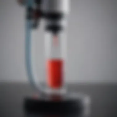 Close-up of a modern blood lactate testing device