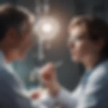 Patient-Doctor Consultation Patient discussing surgical options with a doctor