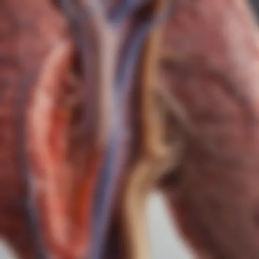An anatomical diagram illustrating the structure of healthy kidneys versus those affected by chronic kidney failure.