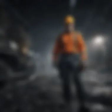 Modern coal mining operation highlighting advanced safety measures and machinery.