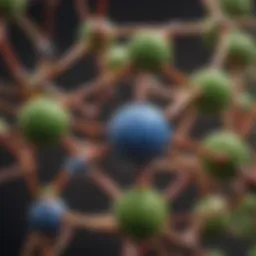 Molecular structure of saponins illustrating their complex arrangement.