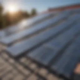 Diagram illustrating the components of a hybrid PV solar water heating system