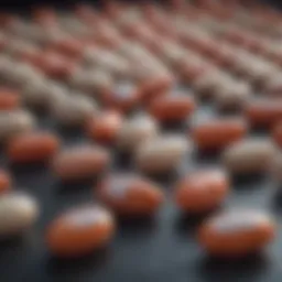 Illustration of various pill options for treatment