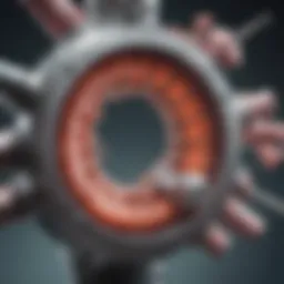 Illustration depicting the mechanism of action for CRS HIPEC in colon cancer treatment