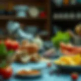 A variety of cysteine-rich foods on a table