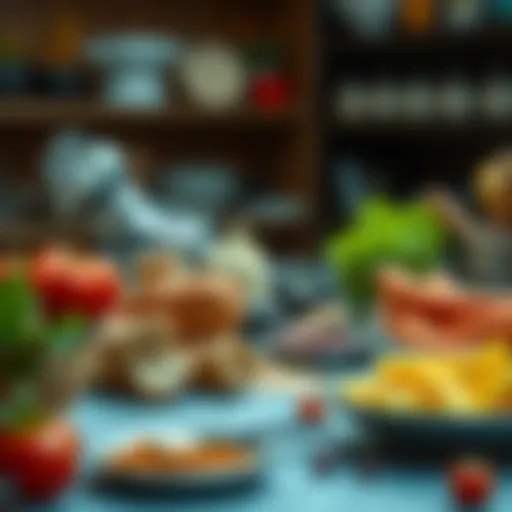 A variety of cysteine-rich foods on a table