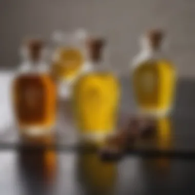 Diverse Culinary Oils: Understanding Their Impact An array of different culinary oils showcasing their unique properties.