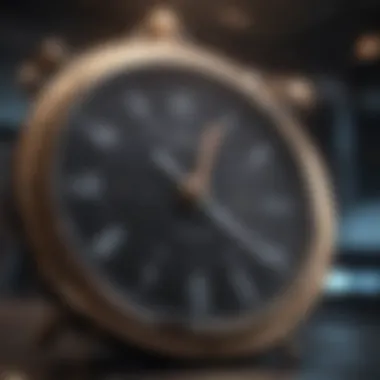Harnessing Technology for Effective Time Tracking A clock with a digital interface symbolizing time tracking