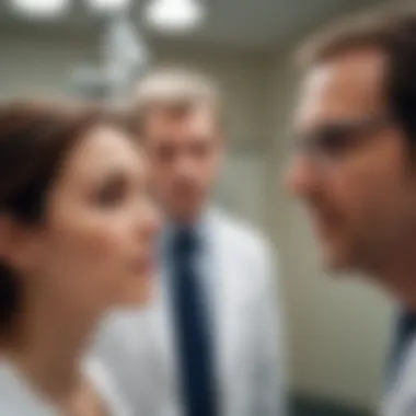 Consultation at Esterman Eye Institute A doctor consulting a patient about eye health at the Esterman Eye Institute
