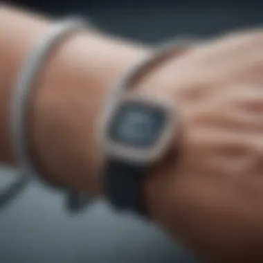 Close-up of a blood pressure cuff technology