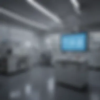 Advanced Genetic Testing Facilities Genetic testing laboratory setup with advanced equipment