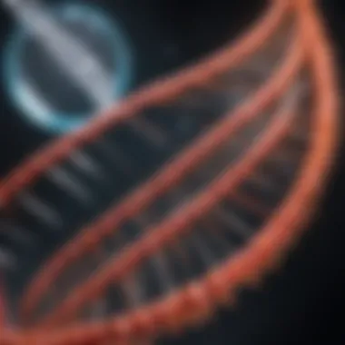 Gene Editing Technology A conceptual illustration of gene editing technology in action.