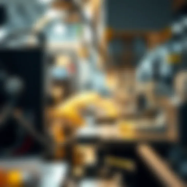 A detailed view of biotechnological manufacturing equipment