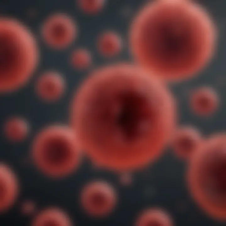 Diagram explaining the classification of blood cells