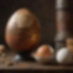 Historical representation of egg-based paint usage in ancient art