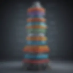 An intricate diagram showing various levels of hierarchy in an organization