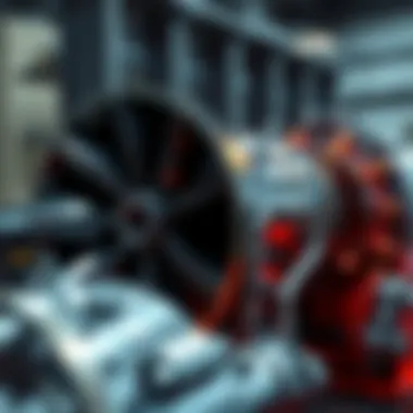 Innovative Hydrogen Turbine Generator Hydrogen turbine generator in operation, showcasing its innovative design and mechanics