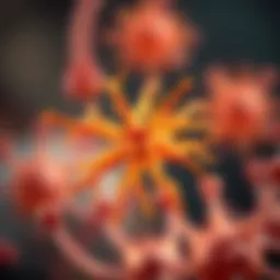 Scientific illustration of olfactory receptors and their role in smell