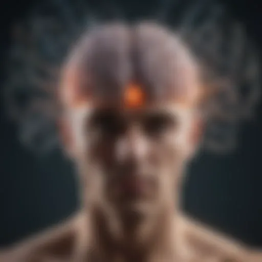 Conceptual illustration representing the brain and spiritual elements