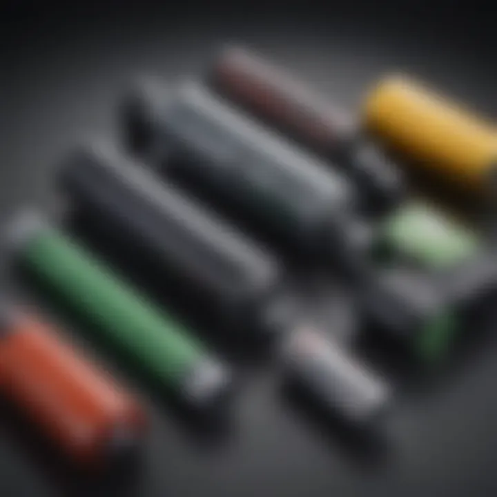 Diagram illustrating different battery types for electric vehicles