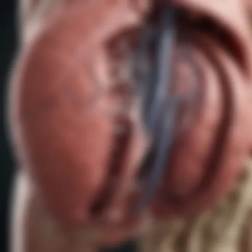 Detailed illustration of liver anatomy