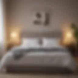 A serene bedroom environment promoting restful sleep