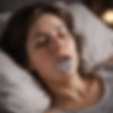 An infographic illustrating sleep apnea symptoms and effects