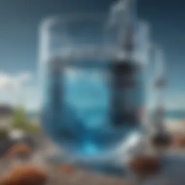 Future Innovations in Saltwater Filtration A conceptual illustration of future innovations in saltwater filtration