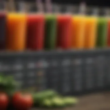 Health Benefits of Vegetarian Juices Nutritional chart illustrating benefits of vegetarian juices