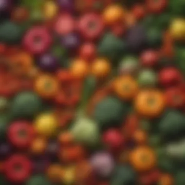 Colorful Fresh Vegetables Vibrant array of fresh vegetables for vegetarian juice