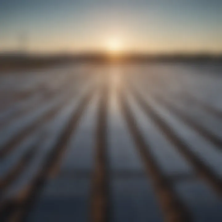 A solar farm harnessing energy from increased sunlight