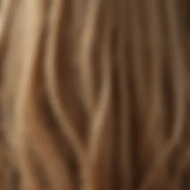 Close-up of healthy hair strands showcasing vitality.