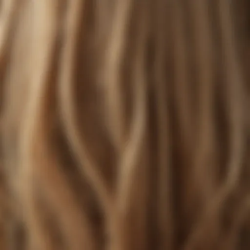 Close-up of healthy hair strands showcasing vitality.