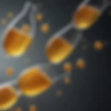Detailed illustration of urine composition highlighting various biomarkers