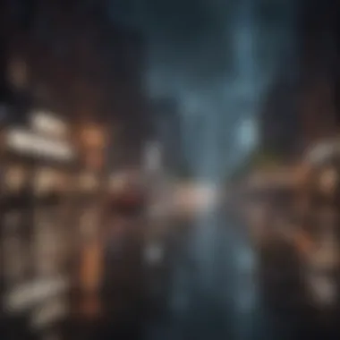 Depiction of urban areas adapting to climate change