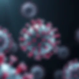 Illustration of HHV-6 viral structure