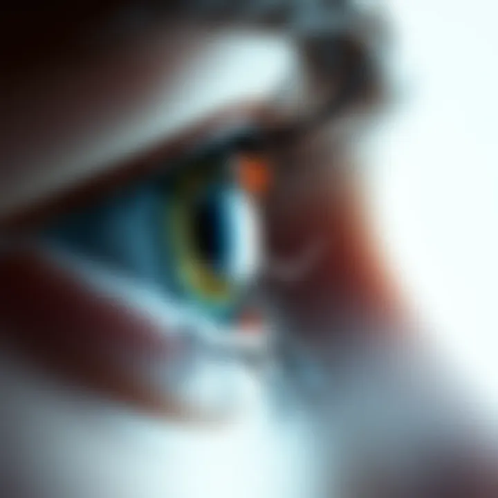 Graph showing the impact of hyperthyroidism on eye pressure levels.