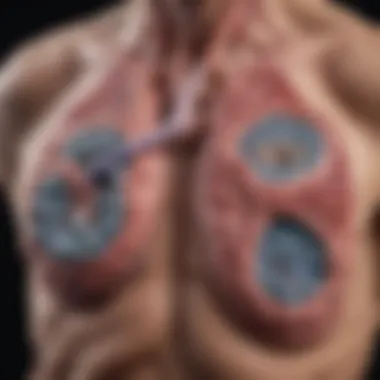 Genetic Mechanisms of Inherited Pulmonary Fibrosis Genetic illustration depicting the complexities of inherited pulmonary fibrosis
