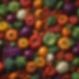 A vibrant assortment of fresh vegetables
