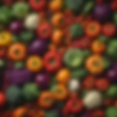 Colorful Fresh Vegetables for a Healthy Diet A vibrant assortment of fresh vegetables