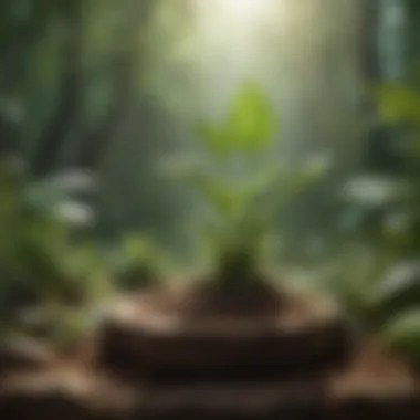 Inspiration for Embracing a Plant-Based Lifestyle An inspiring quote about healthy living on a nature background