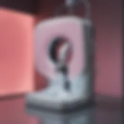 An advanced mammography machine in a clinical setting